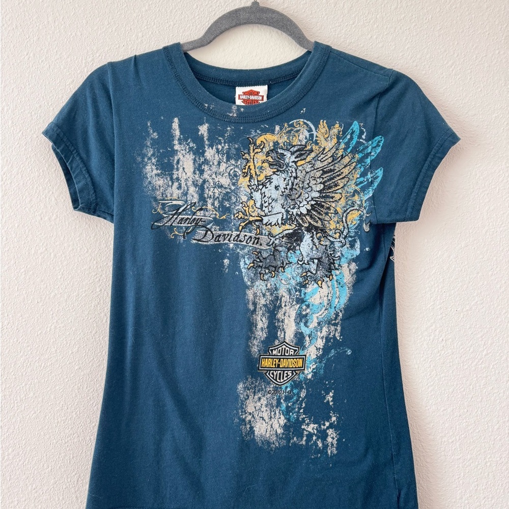 Harley-Davidson Kids Blue Graphic T-Shirt